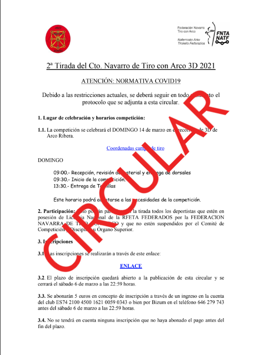 2&ordf; Tirada Cto. Navarro 3D - San Adri&aacute;n